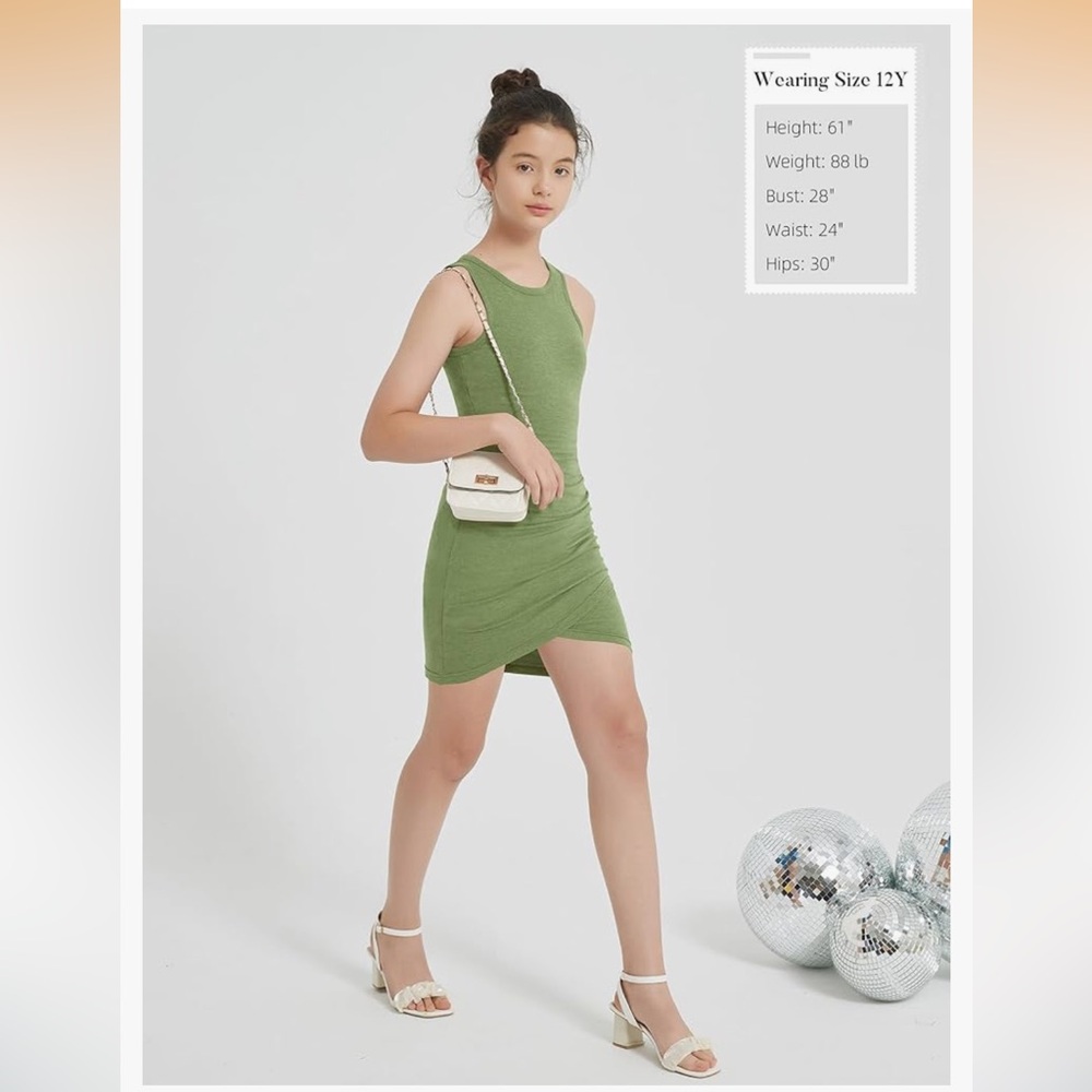 Stylish Green Kids Dress